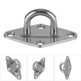 thumbnail image 6 of Marine Grade 304 Stainless Steel Diamond Pad Eye Plate for Boats/Yachts, 6mm Thick, Heavy Duty Boat Accessory, 6 of 8