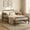 Black, variant on Yardi Yarda Twin Size Bed Frame with Headboard and Safety Side Guardrails, Simple Bed Frame for Indoor, Gold