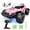 Pink, variant on Tecnock RC Truck Car, 20+ KM/H High-Speed 4WD Remote Control Car, 2.4GHz Anti-Interference with Dual LED Headlights, Rechargeable Monster Truck - Ideal Outdoor Backyard Gifts for Boys & Teens