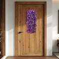 thumbnail image 7 of Artificial Hanging Flowers for Outdoors, UV Resistant Morning Glory Flowers with Eucalyptus Leaves Realistic Faux Plants for Home Patio Porch Garden Decor A Purple, 7 of 7