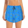 thumbnail image 4 of Lsque Colorful Snake Printed Women's Running Shorts with Liner Pockets,Elastic Quick Dry Workout Athletic Gym Yoga Shorts,Womens High Waist Shorts-XX-Large, 4 of 9