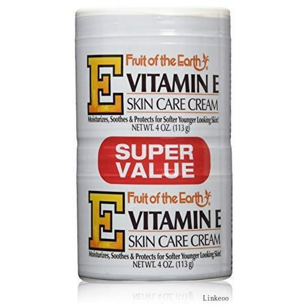 Fruit Of The Earth VitaminE Cream 4 Oz. 4 Oz. Jar (Case Of 6)