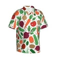 thumbnail image 2 of Daiia Vegetables Hawaiian Shirt for Men Gentle Cotton Regular Short Sleeve Casual-Medium, 2 of 9