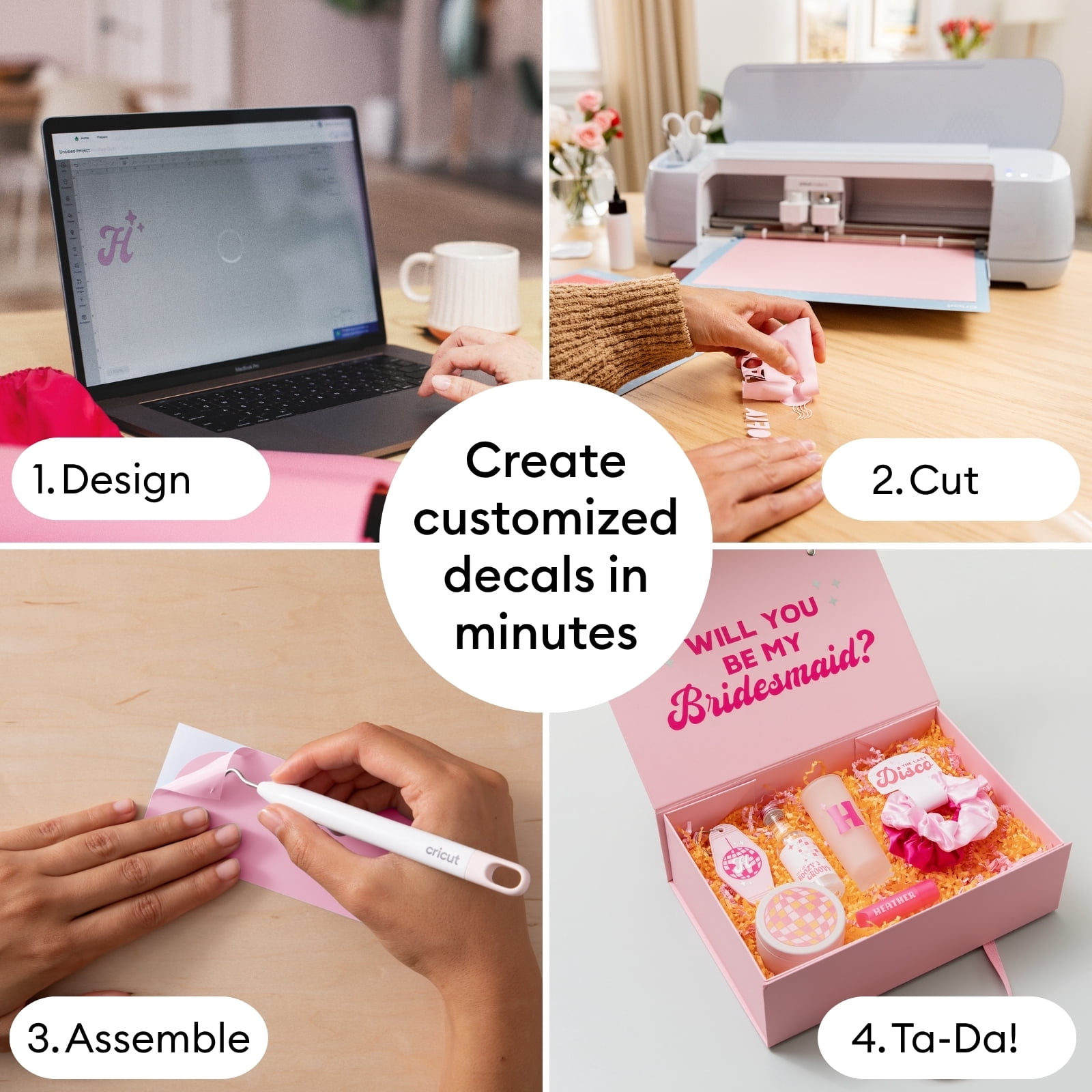 Cricut Rainbow Vinyl Materials Bundle DIY Set