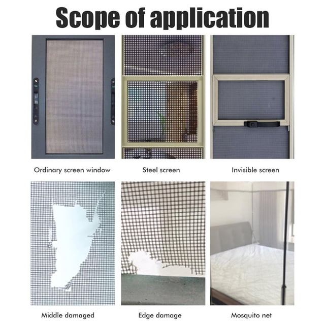 Window Screen Repair Patch Tape Fiberglass Fiberglass Tape for Screen Repair Door or Window Screen Repair