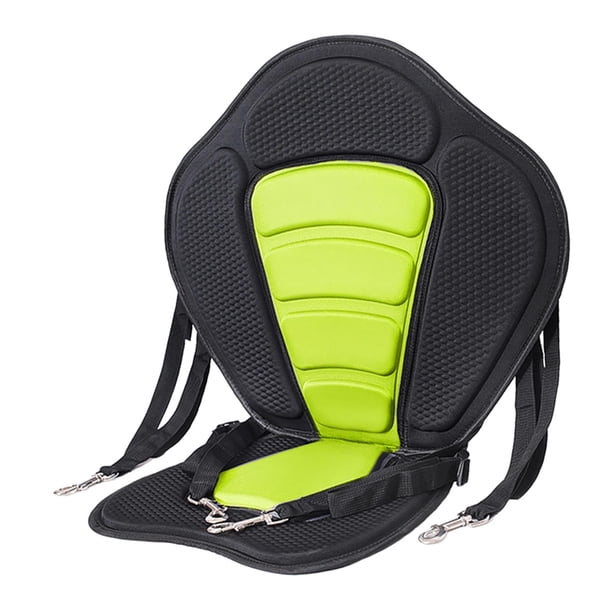 Asiento acolchado para Kayak, asiento de canoa, cojín ajustable, asiento de pesca acolchado, antideslizante Verde Cola Asiento para kayak