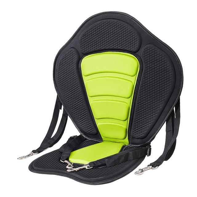 Siège Rembourré pour Kayak Siège de Canot Coussin Réglable Siège de Pêche Universel Vert