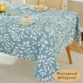 thumbnail image 4 of Duty Vinyl Tablecloth with Flannel Backed, Waterproof Oil-Proof Plastic Table Cloth, Wipeable Spill-Proof PVC Table Cover for Dinner Outdoor Picnic, 4 of 8