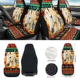 thumbnail image 2 of Jeiento Highland Cow 12 Pcs Front Car Seat Cover Set with Bucket Seat Cover Aztec Steering Wheel Cover Flower Seat Belt Pad Armrest Pad Coaster Trash Bag Air Vent Bag Rearview Mirror Cover Keychain, 2 of 9