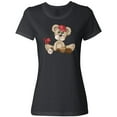 thumbnail image 3 of Inktastic Baseball Teddy Bear Women's T-Shirt, 3 of 5