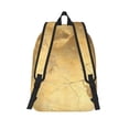 thumbnail image 4 of Casual Canvas Backpack Without Interlayer Large Capacity Stick Bag Design For Outdoor Shopping Office Outdoor Sports Gold Marble_3 Medium, 4 of 7