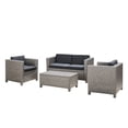 thumbnail image 2 of PE Wicker Rattan 4-Piece Outdoor Set / Provide Comfort for Guests in the Yard, 2 of 6