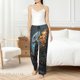 thumbnail image 4 of Fotbe Steampunk Mechanical Butterfly Pantalones de Pijama para Mujer, Pantalones de Dormir, Pantalones Pj con Cordón y Bolsillos-Large, 4 of 6