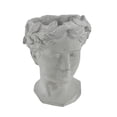thumbnail image 1 of Classic Greek Grey Lady Indoor Outdoor Cement Head Planter, 1 of 4