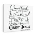 thumbnail image 4 of Scripture Walls  Give Thanks In 1 Thessalonians 5:18 Bible Verse Canvas Christian Wall Art Ready to Hang Unframed, 4 of 12