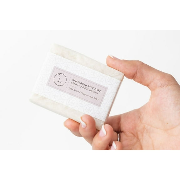 Lizush -2 X  Himalayan Salt Soap Bar, Natural Unscented Soap, Vegan Handmade Soap