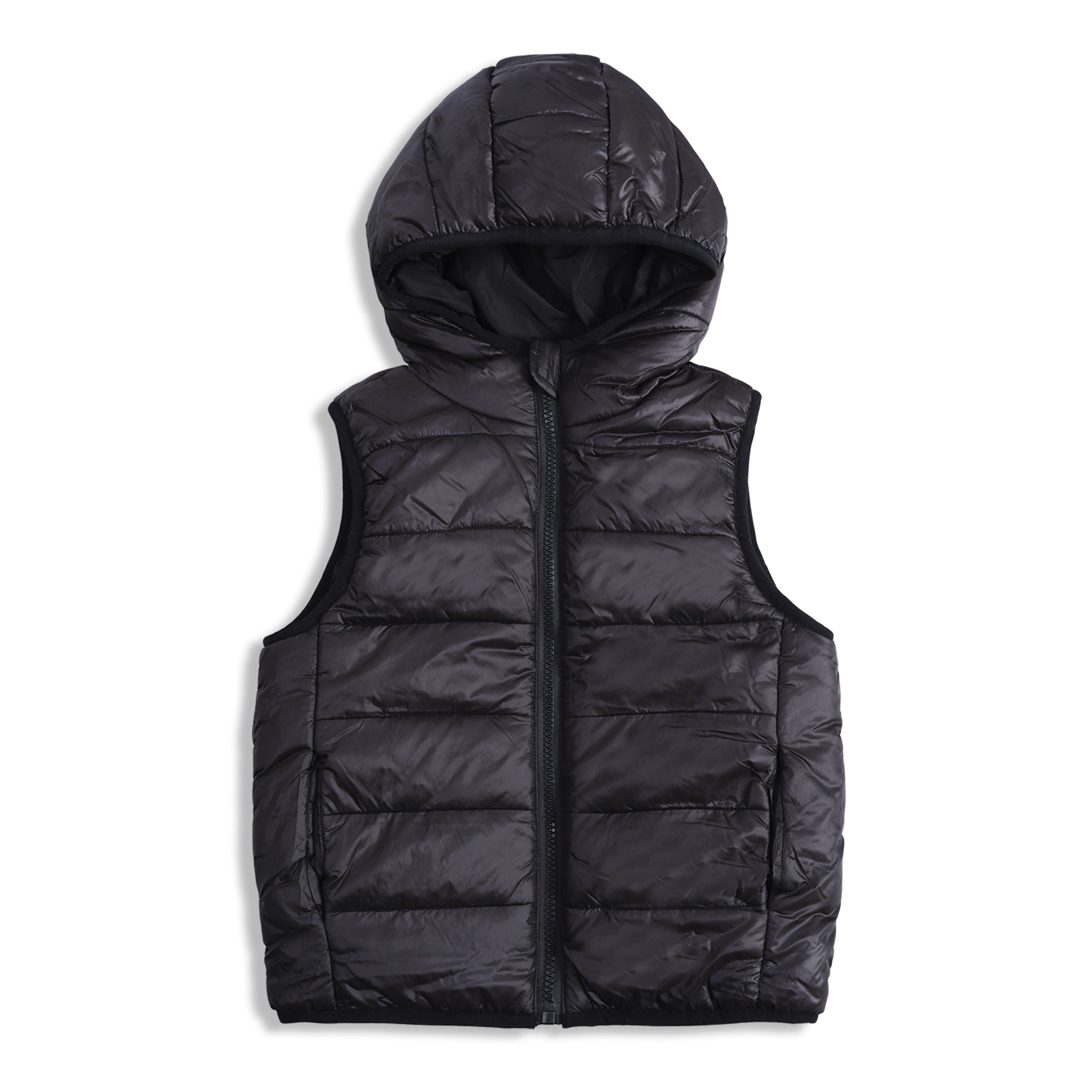 IKALI Boys Puffer Vest Kids Winter Hooded Jacket Lightweight with