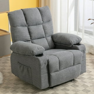 Harrah Fabric Recliner, Charcoal - Walmart.com