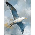 thumbnail image 1 of Qisvanset Seagull Flying Abstract Canvas Wall Art 23.62x15.75 INCHES, 1 of 8