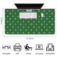 thumbnail image 5 of Long Mouse Pads for Desk,Green Christmas Snowflake Pattern Desk Mats on Top Of Desks, Desk Mouse Pad Extra Large with 3mm Non-Slip Base and Stitched Edge for Gaming,Office,Work,Home 47.3x23.6in, 5 of 5