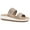 Natural/Suedette, variant on Cliffs by White Mountain Womens Mucho Faux Suede Embellished Slide Sandals
