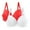 Multicolor-16, variant on SPZTSX 2 PCS Lace Bras for Women No Underwire V Neck Wireless Push Up Bra Comfort Full Coverage Seamless Bralette