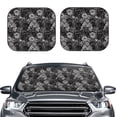 thumbnail image 2 of Balery 2 Piece Rose Flowers Car Windshield Sun Shade|Foldable Front Windshield Shade for Car Front Window for Most Sedans SUV Truck-Medium, 2 of 7