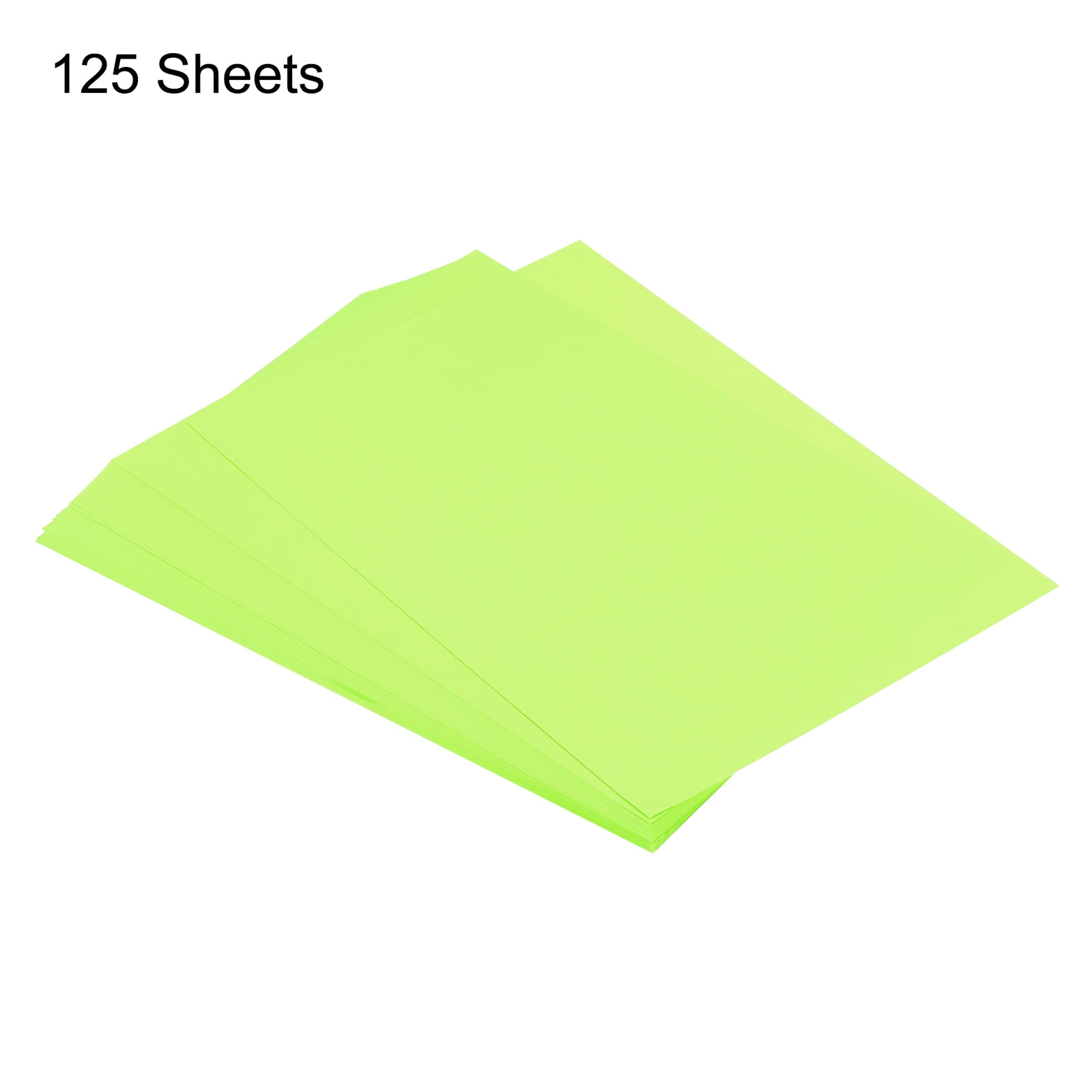 125 Sheets A4 Colored Print Copy Paper 8.5" x 11" Origami Paper Printer Paper 75gsm for Printing, Bright Green