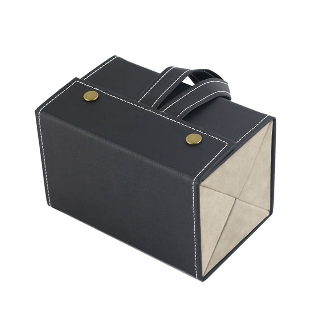 Organizador de anteojos de cuero plegable 2/3/4/5/6 caja de almacenamiento de gafas de sol de múltiples ranuras portátil de viaje para gafas Almacenamiento y organización del hogar L6401 negro Toystoory HA003745-03B