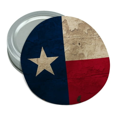 

Rustic Texas State Flag Distressed USA Round Rubber Non-Slip Jar Gripper Lid Opener