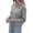 Gray Flower, variant on Womens Turtleneck Sweater Pullover Side Button Fall Clothes Stretchy Knit,Dropped Shoulder,Ribbed Cuffs,Asymmetrical,Jumper Long Sleeve Tops,Work Offices