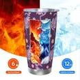 thumbnail image 6 of KLL Snake And Flower Print 40oz Stainless Steel Insulated Car Cup with Spillproof Lid - Keep Your Drink Hot or Cold on the Go-Straw Three-piece Set, 6 of 8