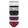 thumbnail image 4 of Puntoco 5PC Women Solid Color Patchwork Briefs Panties Underwear Bikini Underpants Multicolor 6(L), 4 of 9
