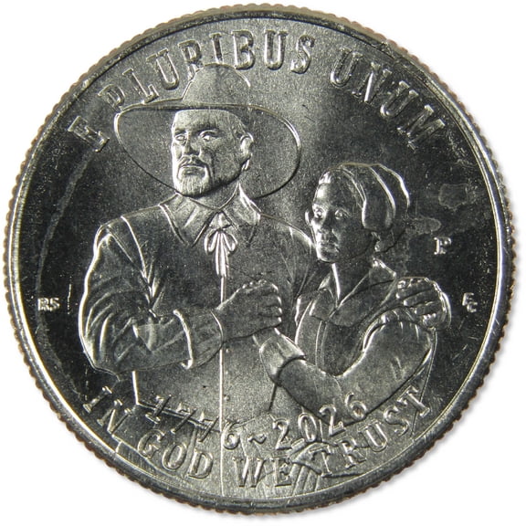 2026 P Mayflower Compact American 250th Anniversary Semiquincentennial Clad Quarter Uncirculated