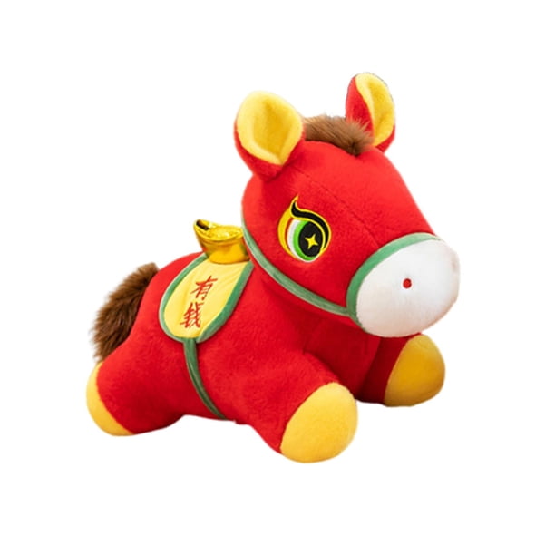 Caballo de peluche de juguete, animal de peluche suave, muñeco de peluche para niños 40 centímetros