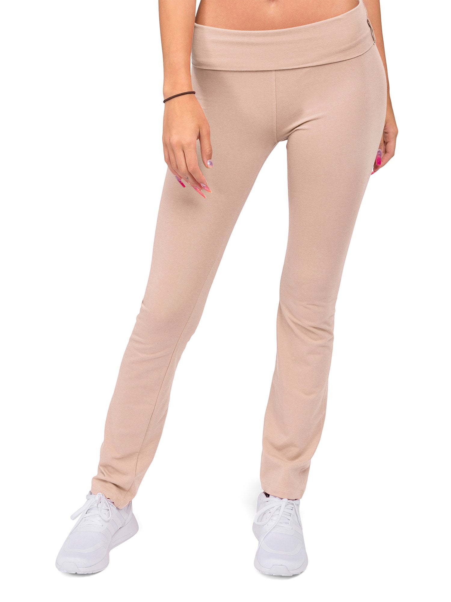 G-Style USA Women's Bootcut Flare Leggings Yoga Pants 8150 - Khaki - Large  - Walmart.com