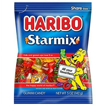 Haribo Gummi Candy, Starmix, 5 oz, 2 Pack