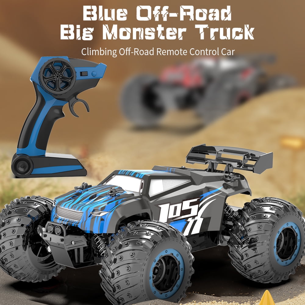 RC Car, All Terrain, 4WD Electric Vehicle, 2.4 GHz Remote Control, Climbing Off-Road Truck ,Two Rechargeable Batteries, Toys Gifts for Adults Boys