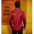 thumbnail image 5 of COOFANDY Mens Floral Rose Printed Long Sleeve Dress Shirts Prom Wedding Party Button Down Shirts, 5 of 6