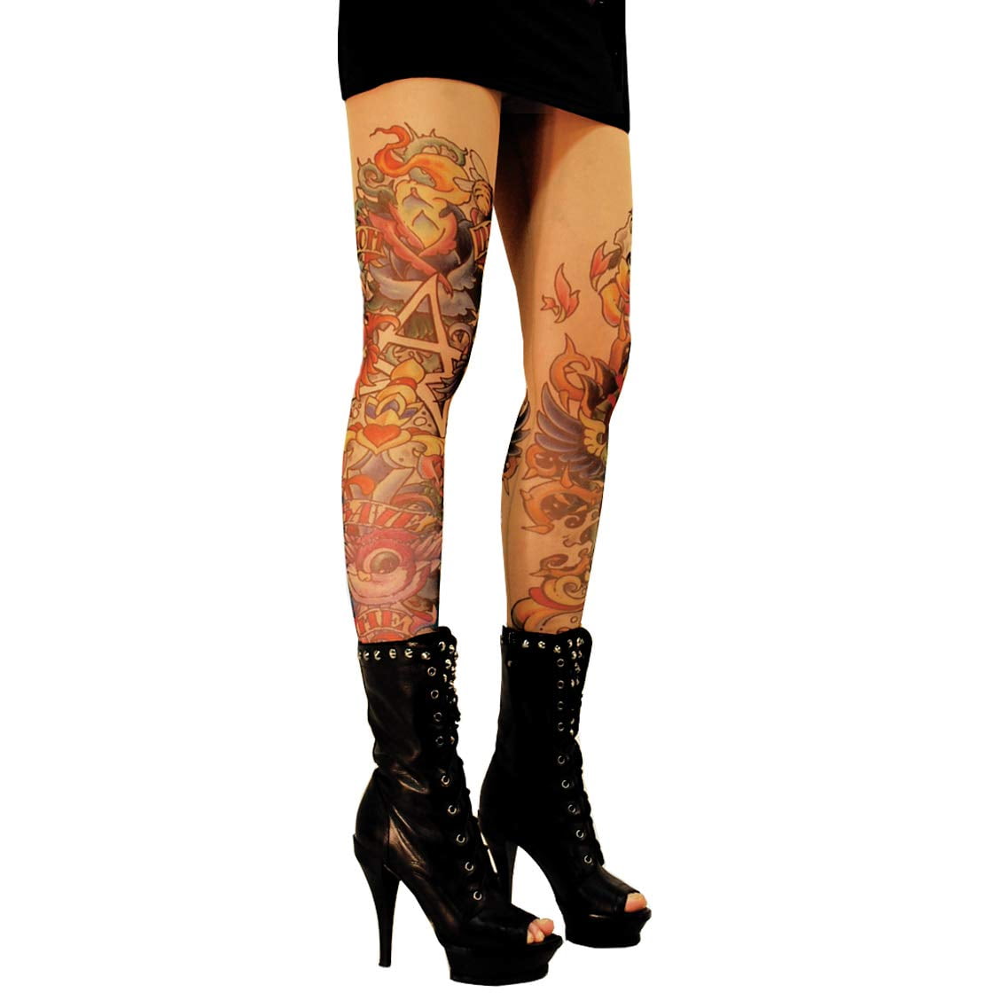Wild Rose Women's SALVATION Mom Dad Save Me Tattoo Leggings 