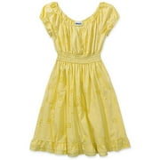 Juniors Cap-Sleeve Eyelet Dress