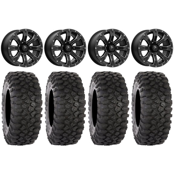 MSA Bounty 14" Wheels Black 30" XC450 Tires Polaris RZR XP 1000 / PRO XP / Ranger XP 900/1000