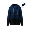thumbnail image 3 of Musuos Women Autumn Raincoat Lightweight Waterproof Rain Jackets Hooded Windbreaker, 3 of 7