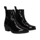 thumbnail image 1 of Bota Vaquera Tacón Bajo Texas Para Mujer Charol Drillo Negro, 1 of 5