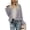 Light Grey, variant on Dellytop Womens Open Front Faux Fur Cardigan Shaggy Jacket Coat