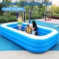 thumbnail image 1 of Foldable Swimming Pool, Bathing Pool, Family Swimming Pool Adult Children Toddler Paddling Pool for Home Garden Outdoor Use, 1 of 9