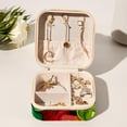 thumbnail image 6 of Apple Travel Portable Square Jewelry Display Case: Storage Solution for Rings, Earrings, Necklaces, Bracelets, and More! Ideal for Girls and Women: Jewelry Stand, Display, and Box in One, 6 of 6