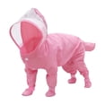 thumbnail image 2 of Conjunto de impermeable y botas de lluvia para perros y gatos pequeños y medianos, protección impermeable para todo el cuerpo al aire libre con capucha y tiras reflectantes, múltiples tallas., 2 of 6