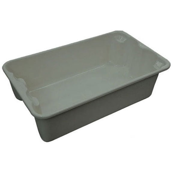 Molded Fiberglass Toteline Nest and Stack Tote 7802085172 - 17-7/8" x10"-5/8" x 5" Gray, Lot of 10