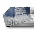 thumbnail image 3 of Nautical Soft Flannel Fleece Throw Blanket, Yacht in the Ocean Madend Shaped with Fluffy Cloudstmospheric Imaginary Sky, Cozy Plush for Indoor and Outdoor Use, 70" x 90", Blue White, by Ambesonne, 3 of 6